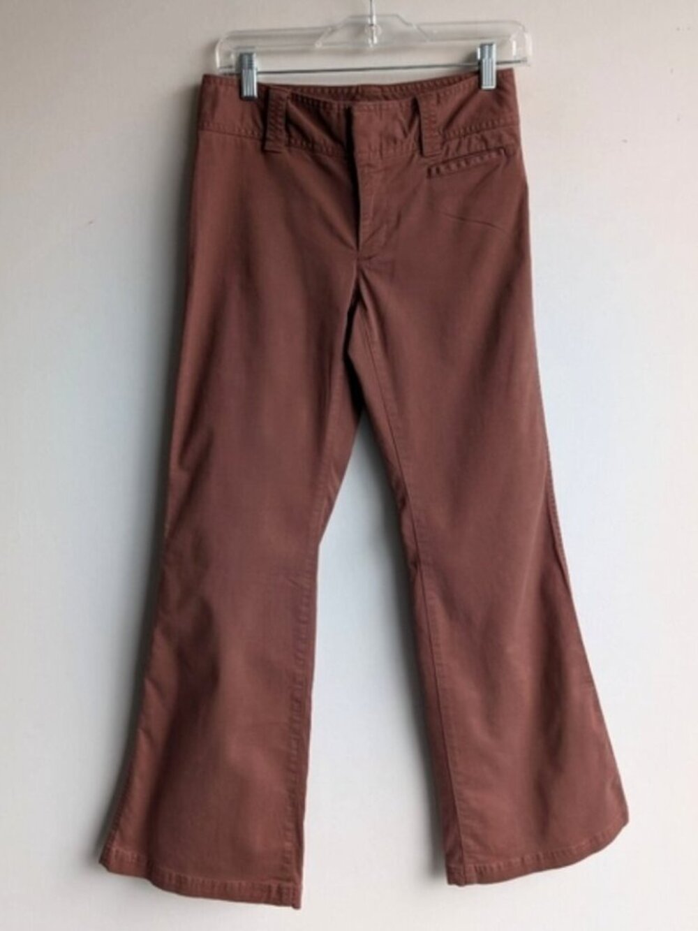 Aritzia Sun-deh Cotton Brown Flare Trousers